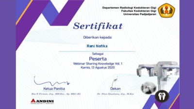 Sertifikat Webinar Sharing Knowledge Vol Document Repository